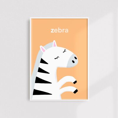 Zebra print - A4