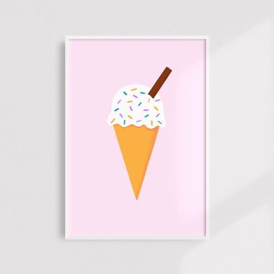 Ice cream print - A5