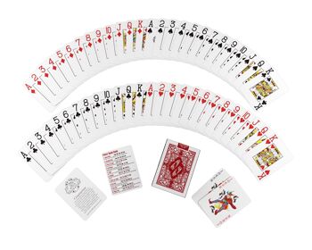 Bullets Playing Cards - cartes de poker en plastique, format poker, double pack, index jumbo, 2 caractères d'angle 2