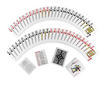 Cartes à jouer Bullets - Cartes de poker en plastique "Platinum" 2