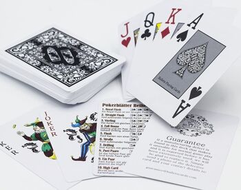 Cartes à jouer Bullets - Cartes de poker en plastique "Platinum" 3