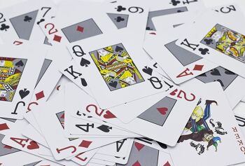 Cartes à jouer Bullets - Cartes de poker en plastique "Platinum" 6