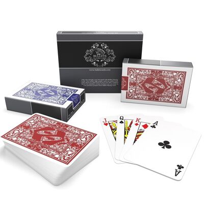 Carte da gioco Bullets - carte da gioco in plastica, dimensioni bridge, confezione doppia, indice standard
