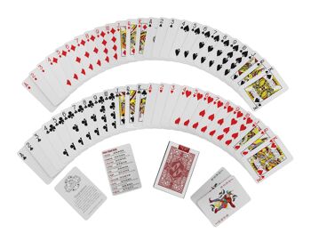 Bullets Playing Cards - cartes à jouer en plastique, taille bridge, double pack, index standard 3