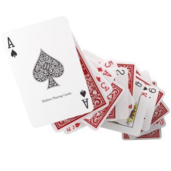 Bullets Playing Cards - cartes à jouer en plastique, taille bridge, double pack, index standard 4