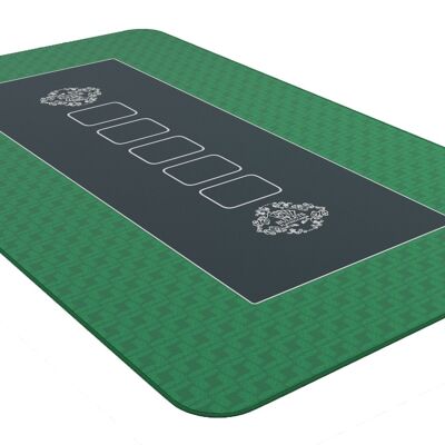 Tapis de poker Texas Vert 200x100