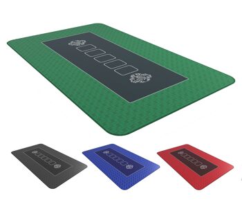 Bullets Playing Cards - tapis de poker 100x60cm, carré, design classique 2