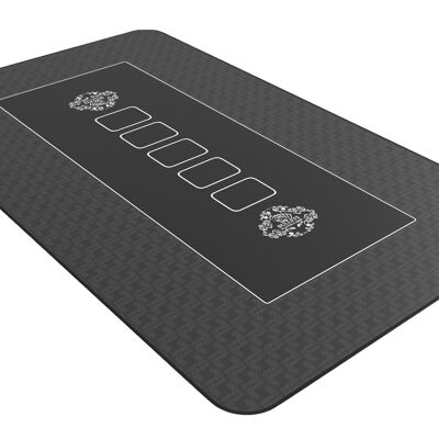 Bullets Playing Cards - poker mat 100x60cm, square, black, classic design