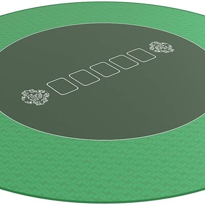 Bullets Playing Cards - poker mat around 120cm, green