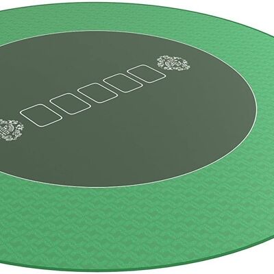 Bullets Playing Cards - poker mat around 120cm, green
