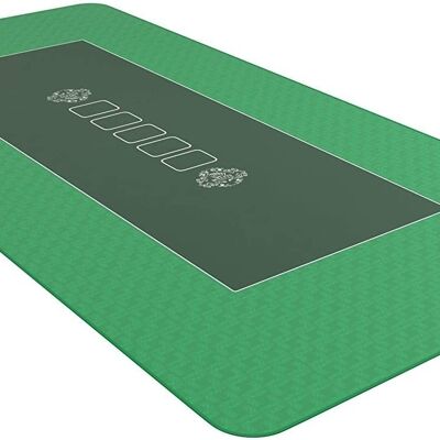 Bullets Playing Cards - poker mat 140x75cm, square, green