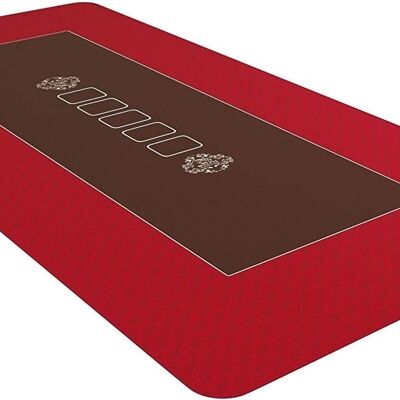 Bullets Playing Cards - poker mat 160x80cm, square, red