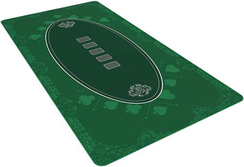 Bullets Playing Cards - Pokermatte 180x90cm, eckig, grün, Casino Design