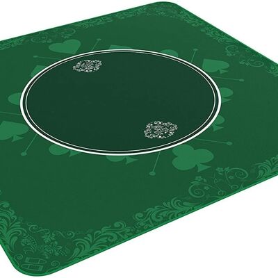 Bullets Playing Cards - Universal game mat, 80x80, green