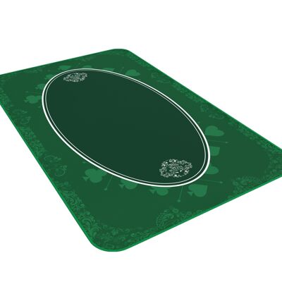 Bullets Playing Cards - Universal game mat 100x60cm, square, green, casino design