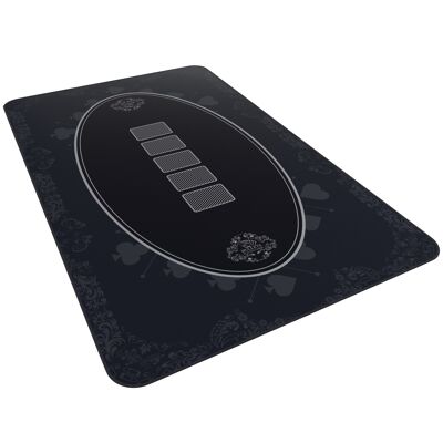 Bullets Playing Cards - poker mat, 100x60cm, black, casino design