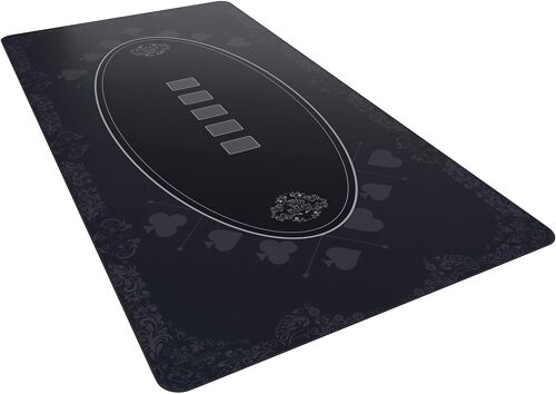 Bullets Playing Cards - Pokermatte 180x90cm, eckig, schwarz, Casino Design