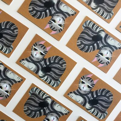 Mürrische Katze | einzelne A6-Postkarte