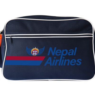 Bolso bandolera Nepal Airlines azul marino