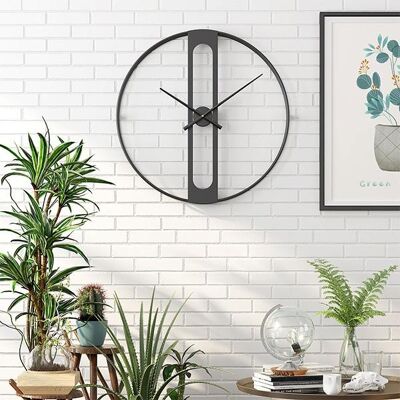 Parallax Wall Clock - Black