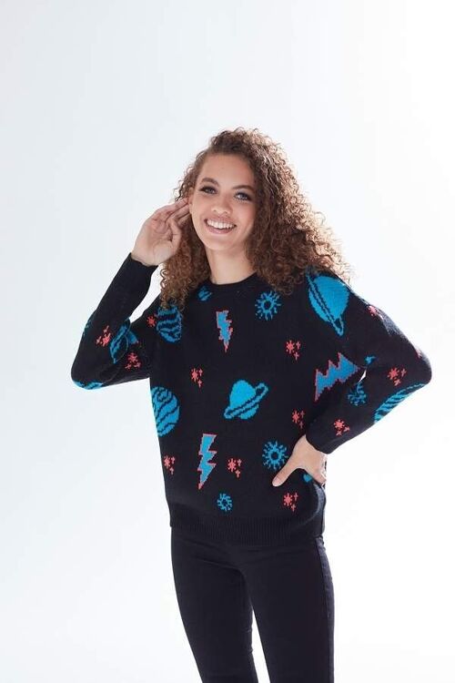 Liquorish Cosmic Pattern Jumper - M