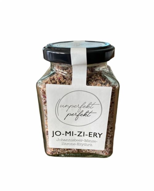 UNPERFEKT PERFEKT - JO-MI-ZI Erythrit 140g (Schwarze Johannisbeere - Minze - Zitrone)