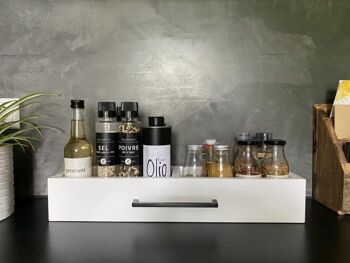 UNPERFEKT PERFEKT - rangement de cuisine en bois tiroir blanc 3