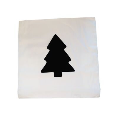 UNPERFEKT PERFEKT - pillow 40 x 40 cm Handmade by Fifo with black fir