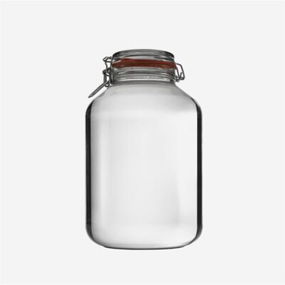 UNPERFEKT PERFEKT - vasetto di conservazione 4880 ml; "fiocco di vetro con un volume di 4.880 ml