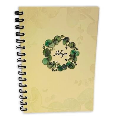 UNPERFEKT PERFEKT - Cuaderno "Eucalyptus" con 75 páginas DinA5 "