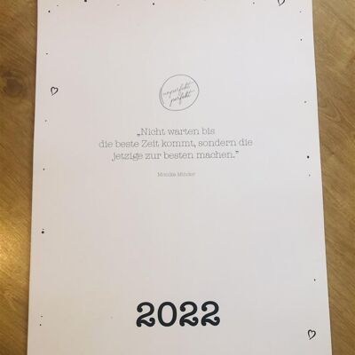 UNPERFEKT PERFEKT - grande calendario annuale 2022