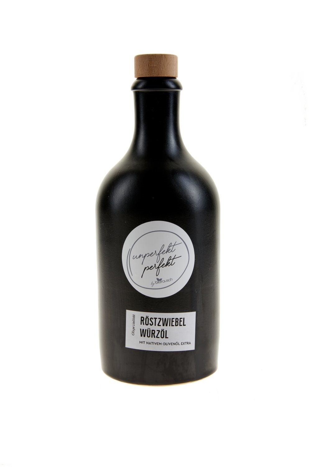 UNPERFEKT PERFEKT - aceite de cebolla asada 500ml en botella de gres