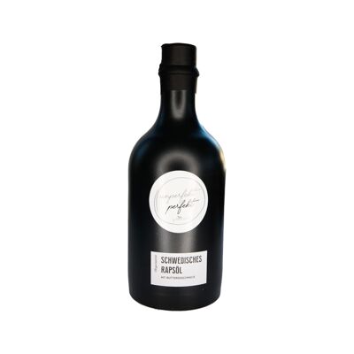 UNPERFEKT PERFEKT - Huile d'Alba au goût de beurre - Préparation suédoise à l'huile de colza (bouteille en faïence, 500ml)