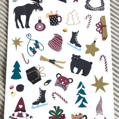 UNPERFEKT PERFEKT - Foglio adesivi "Natale" 33 adesivi"