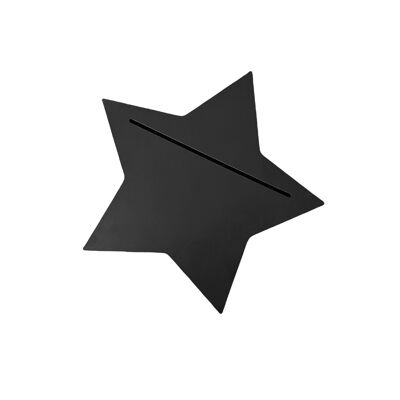 UNPERFEKT PERFEKT - estrella negra - apto para alimentos (función de tarjetero)