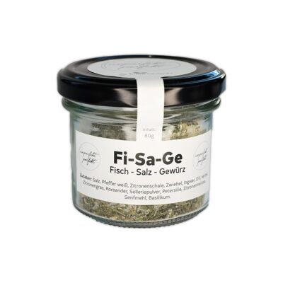 UNPERFEKT PERFEKT - Fi-Sa-Ge (Fish Salt Spice) 80g in a glass