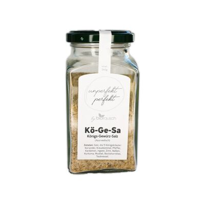 UNPERFEKT PERFEKT - Kö-Ge-Sa (King's Spice Salt) Ayurvedico 240g in un bicchiere