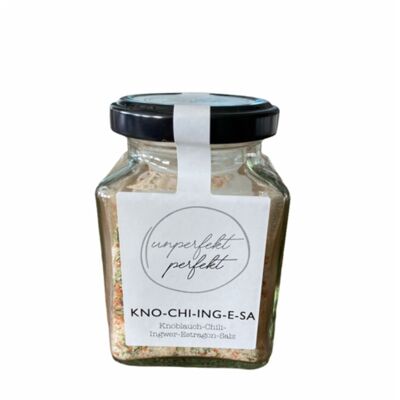 UNPERFEKT PERFEKT - Kno-Chi-Ing-E Salzgewürzmischung 160g (Knoblauch, Chili, Ingwer, Estragon)
