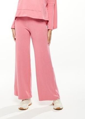 Pantalon de survêtement à jambe large Liquorish en Rose - L 6