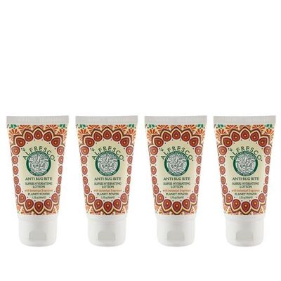 Alfresco Anti Bug Bite Planet Power Super Hydrating Lotion Pack x 4 (50ml)