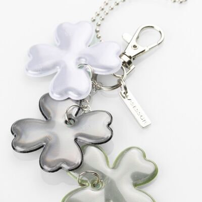 Reflector - 3 Clover Safety Jewellery, Olive green