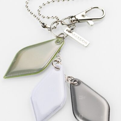 Reflector - 3 Leaves Safety Jewellery, Green