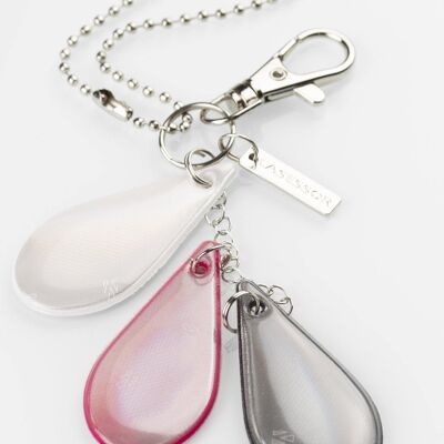 Reflector - 3 Drops Safety Jewellery, Fuchsia