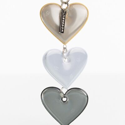 Reflector - 3 Hearts Safety Jewellery, Fuchsia