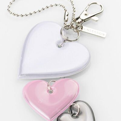 Reflector - Heart Set Safety Jewellery, Rose