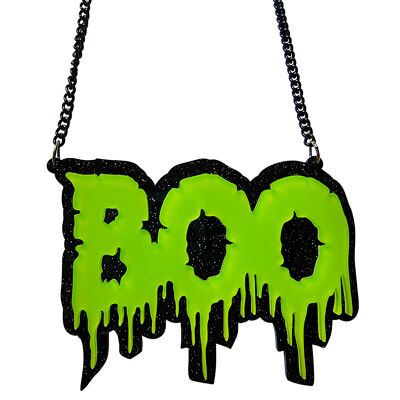 BOO! Acrylic Necklace