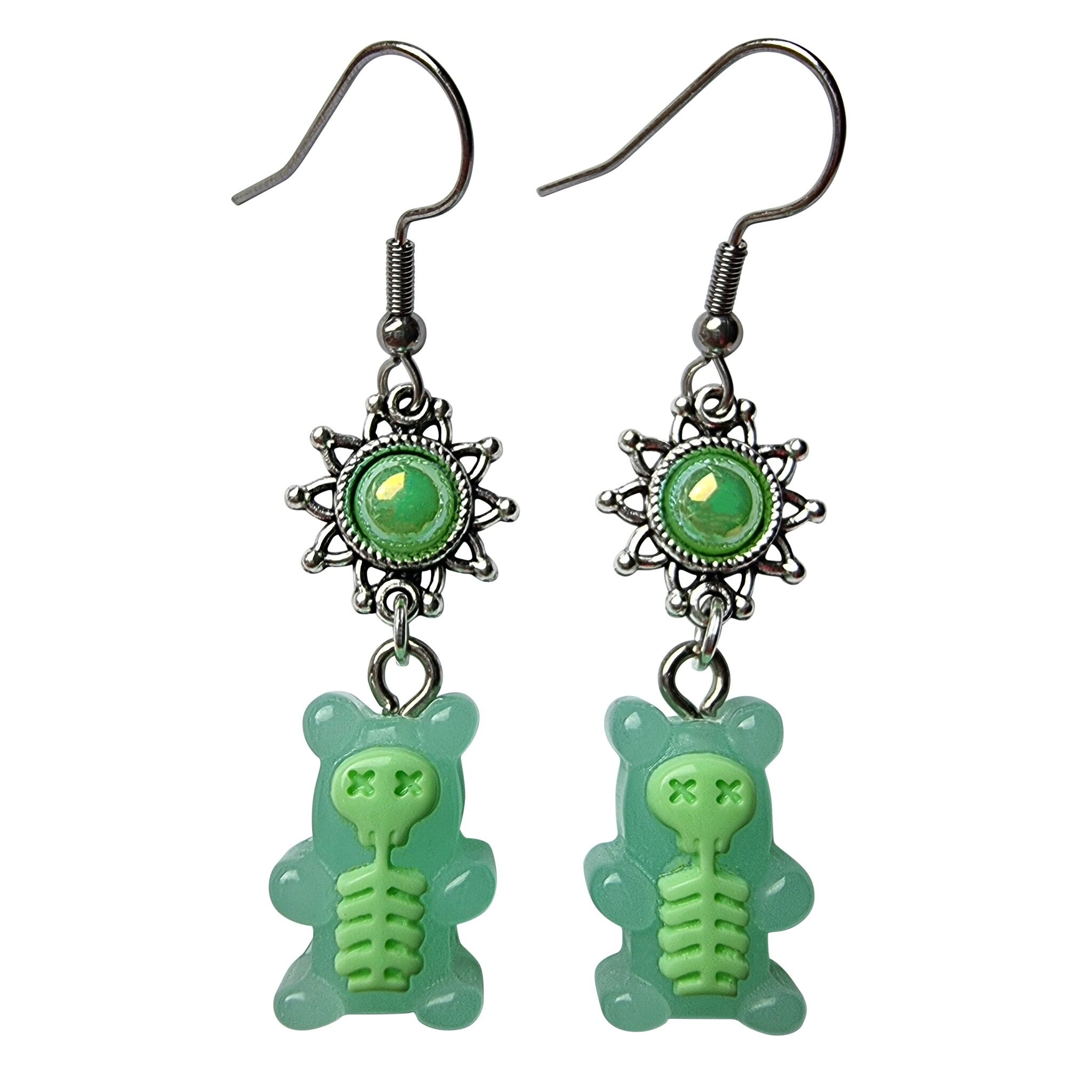 Boucles d'Oreilles Gummy Bear Electrified - Vert