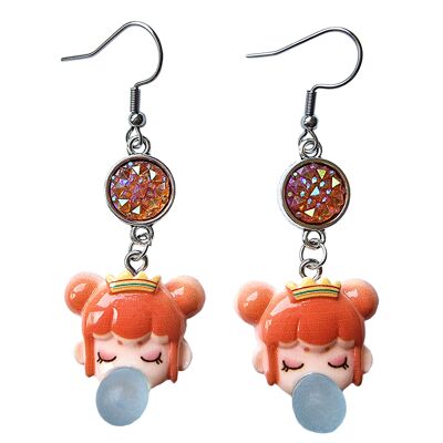 Bubblegum Princess Earrings - Koi Princess