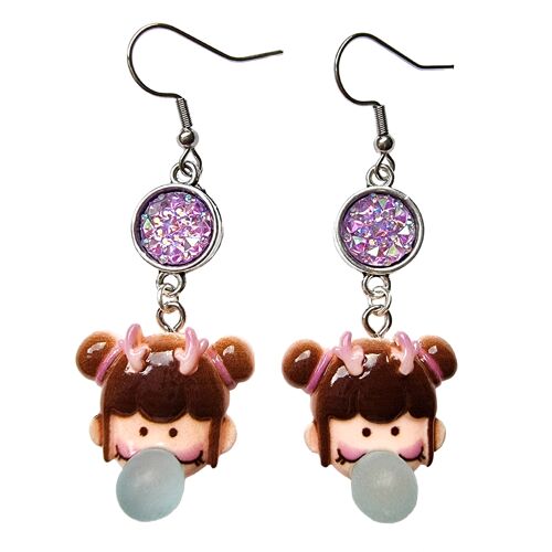 Bubblegum Princess Earrings - Deer Princess
