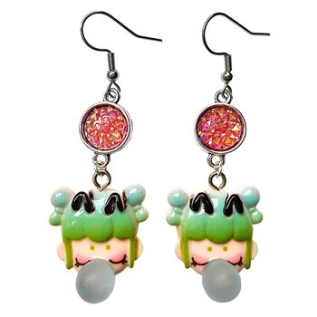 Boucles d'oreilles Princesse Bubblegum - Bug Princess